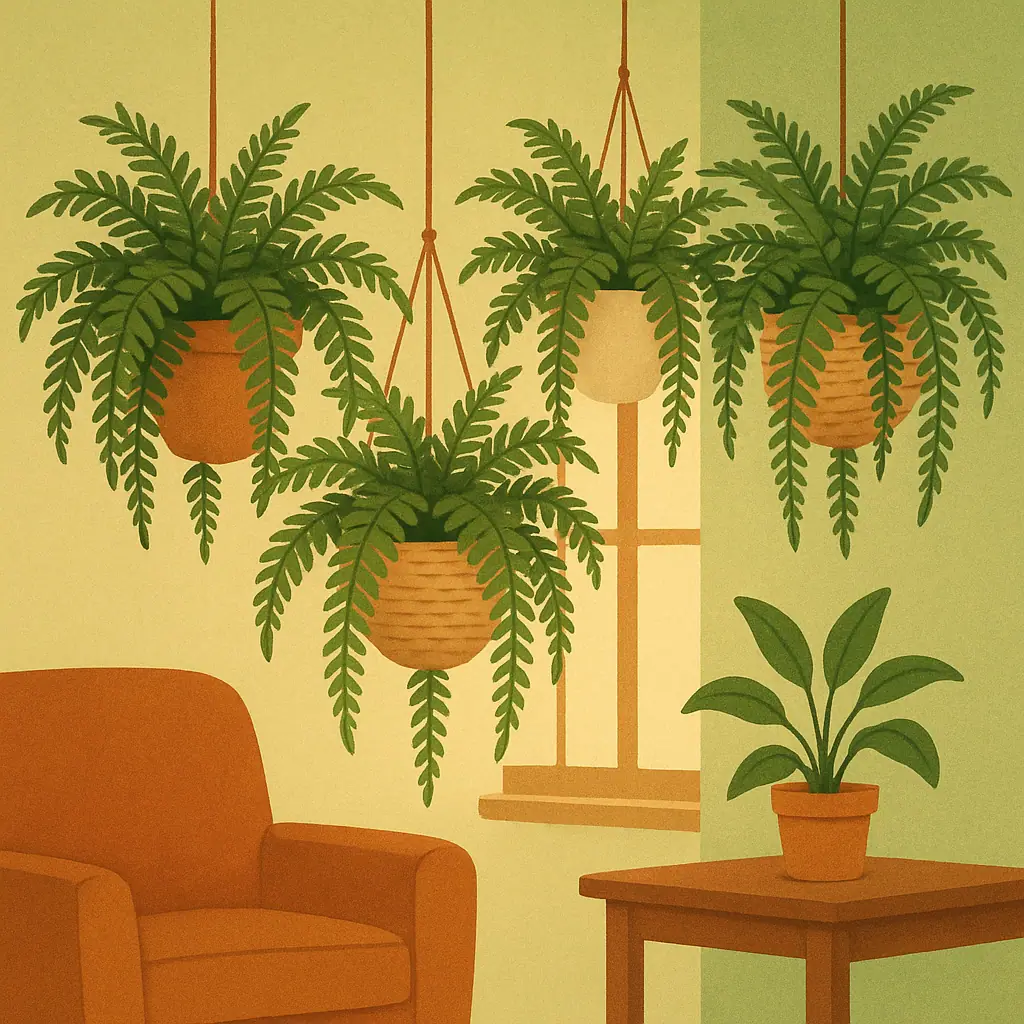 Hanging Ferns: Choosing and Caring for Suspended Plants